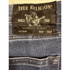 JEANS SKINNY SLOUCHY True Religion Mick  MENS‎ 40 X 30  DARK BLUE WASH